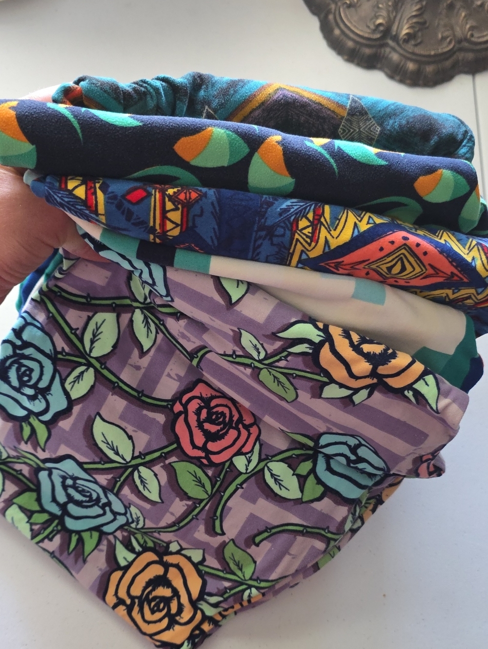 LuLaRoe Lot Of 5 Tall And Curvy Leggings